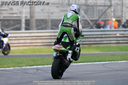 2009-05-10 Monza 0506 Superstock 1000 - Warm Up - Ismael Ortega - Kawasaki ZX 10R